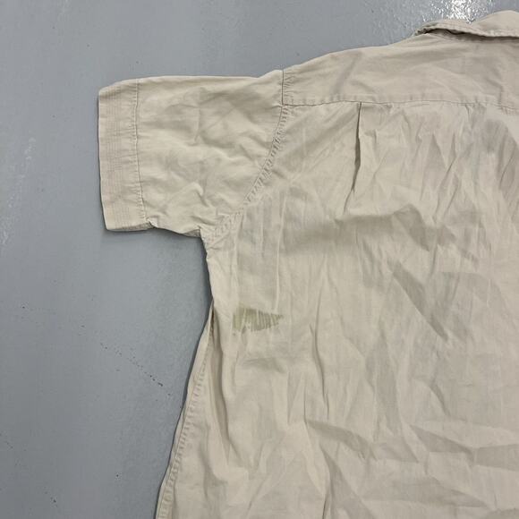 Vintage 60s Van Heusen Cream Cotton Loop Collar - Picture 4 of 5